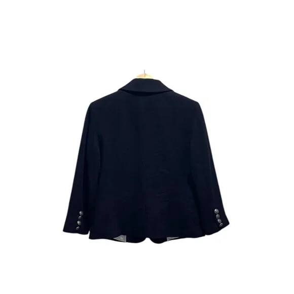 Banana Republic Wool Blazer Black Size 8 Y2K